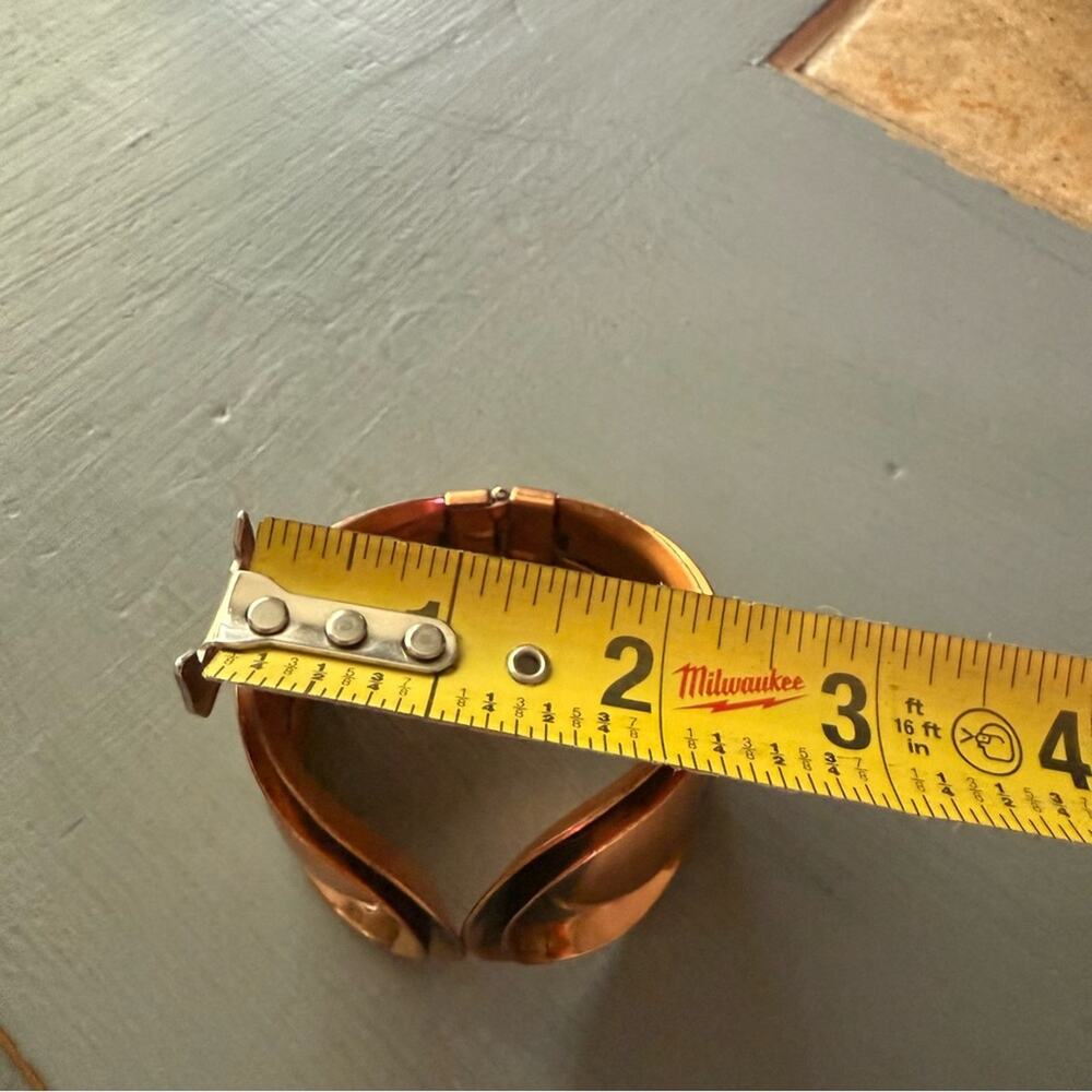 Renoir Copper Hinged Cuff Bracelet - Picture 10 of 15